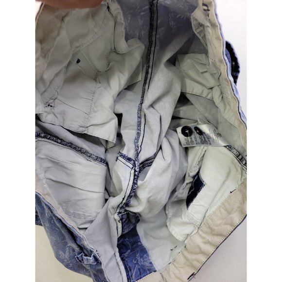 Tommy Bahama Blue Floral Men's 38 Flat Front Chino Shorts 9.5" Inseam Stretch - Picture 7 of 9